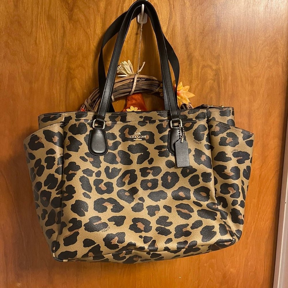 Coach Leopard Baby Bag